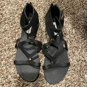 NEW black sandals / Steve Madden / size 9